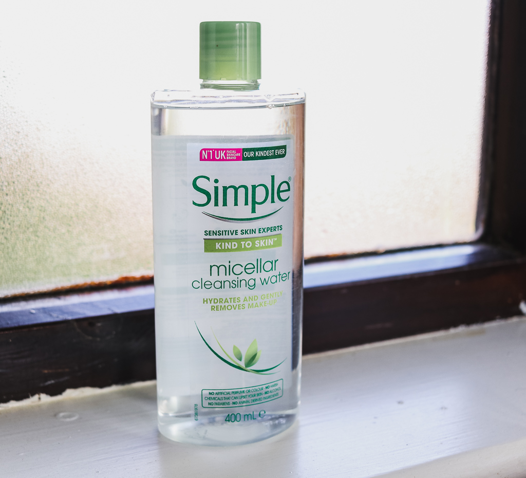 Micellar cleansing water to remove make up and tone skin